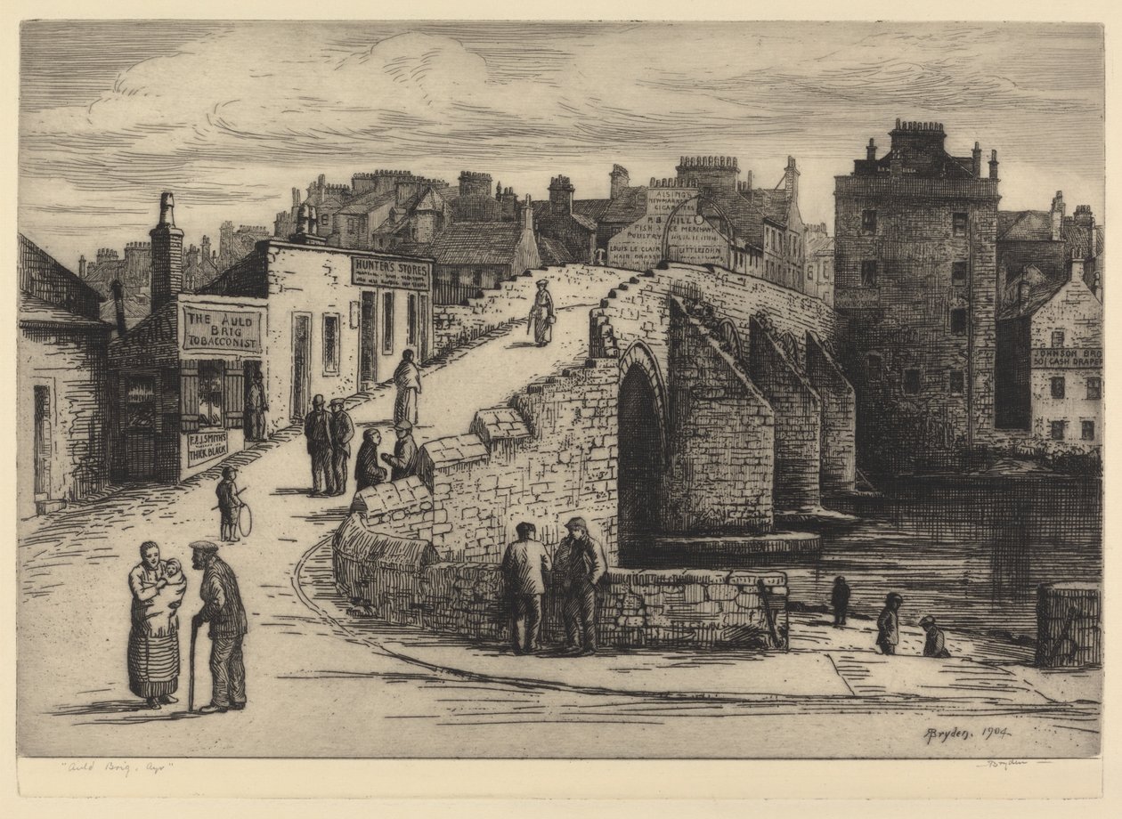 Auld Brig, Ayr af Robert Bryden