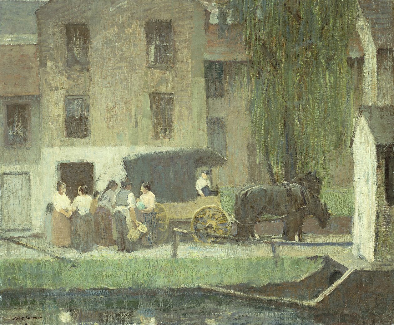 Kræmmervognen på kanalen, New Hope af Robert C. Spencer