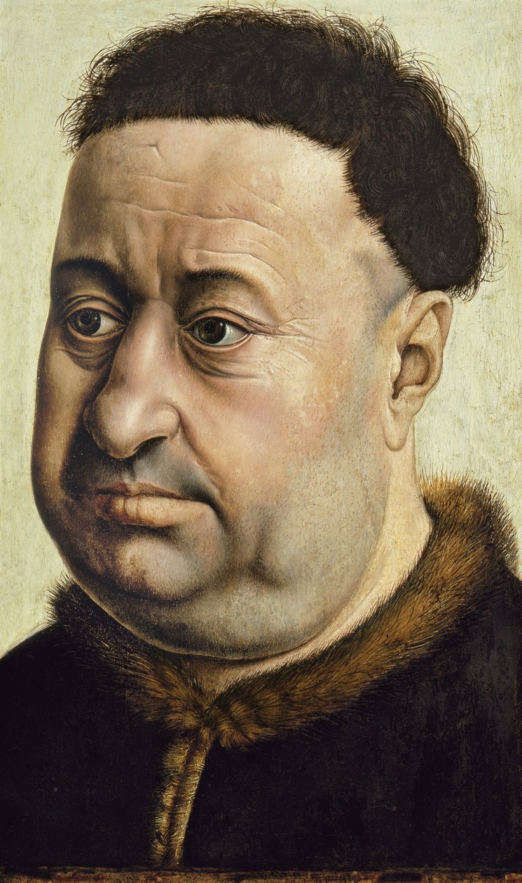 Portræt af en mand Robert de Masmines, c.1425 af Robert Campin