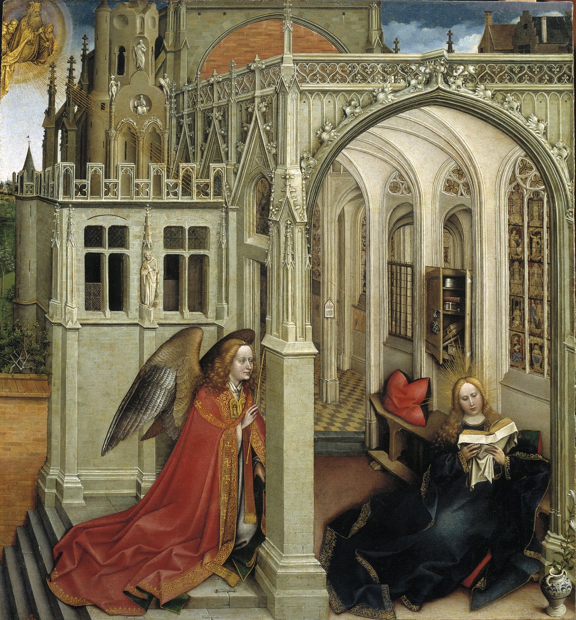 Bebudelsen, 1418-1419 af Robert Campin