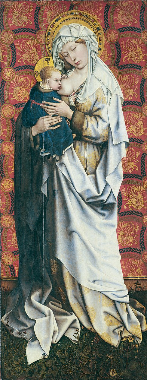 Flémalle-panelerne: Jomfru, der dier barnet af Robert Campin