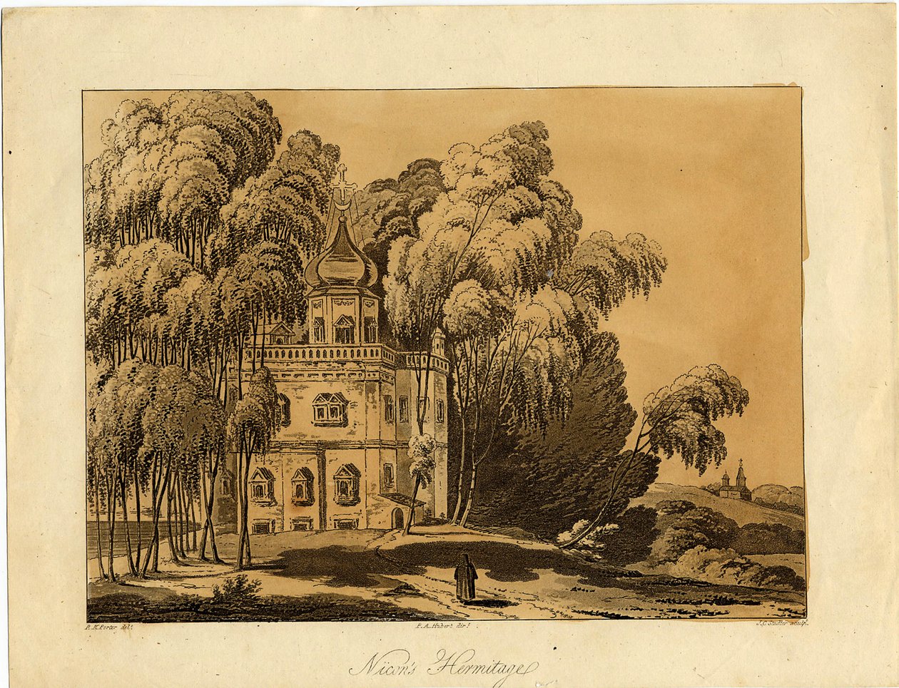 Det nye Jerusalem-kloster, 1809 af Robert Carr Porter