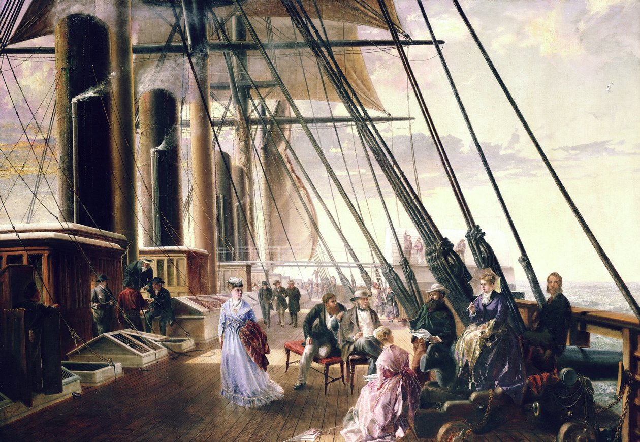 Om bord på Isambard Kingdom Brunels (1806-1859) dampskib og hjuldamper 