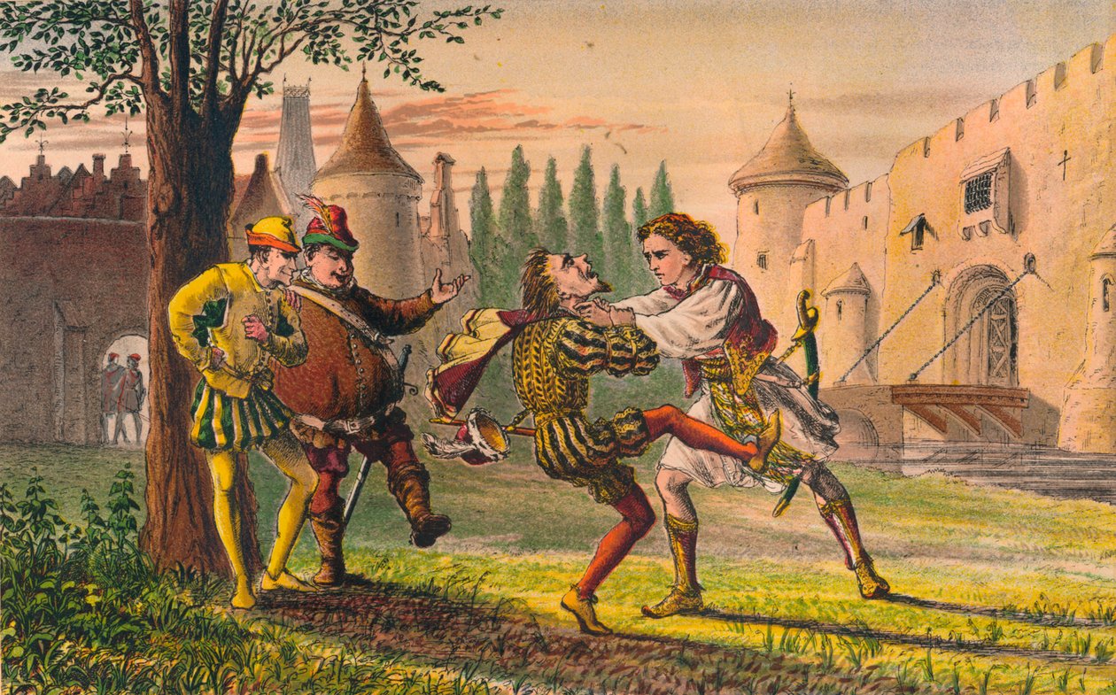 Sebastian: Hvorfor! Der er til dig! Og der! Og der!, c1875 af Robert Charles Dudley