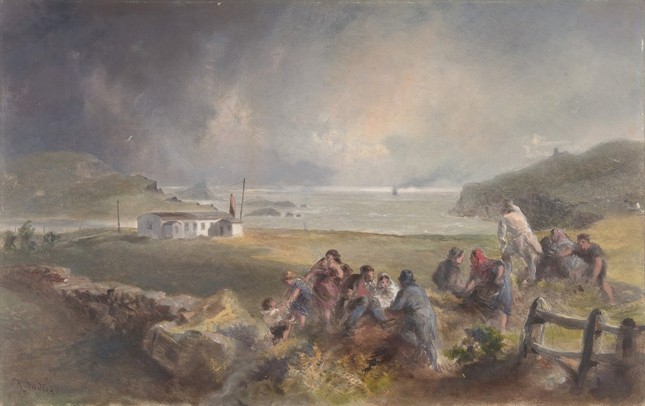Valentia, Irland, fra havnen, overfor Knight
