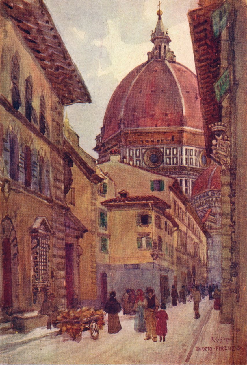 Via Dei Servi, c1905 af Robert Charles Goff