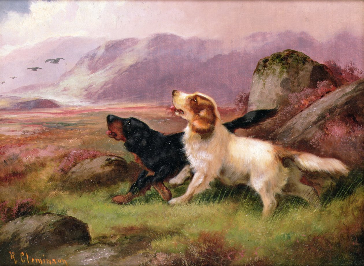 Gundogs (en af et par) af Robert Cleminson