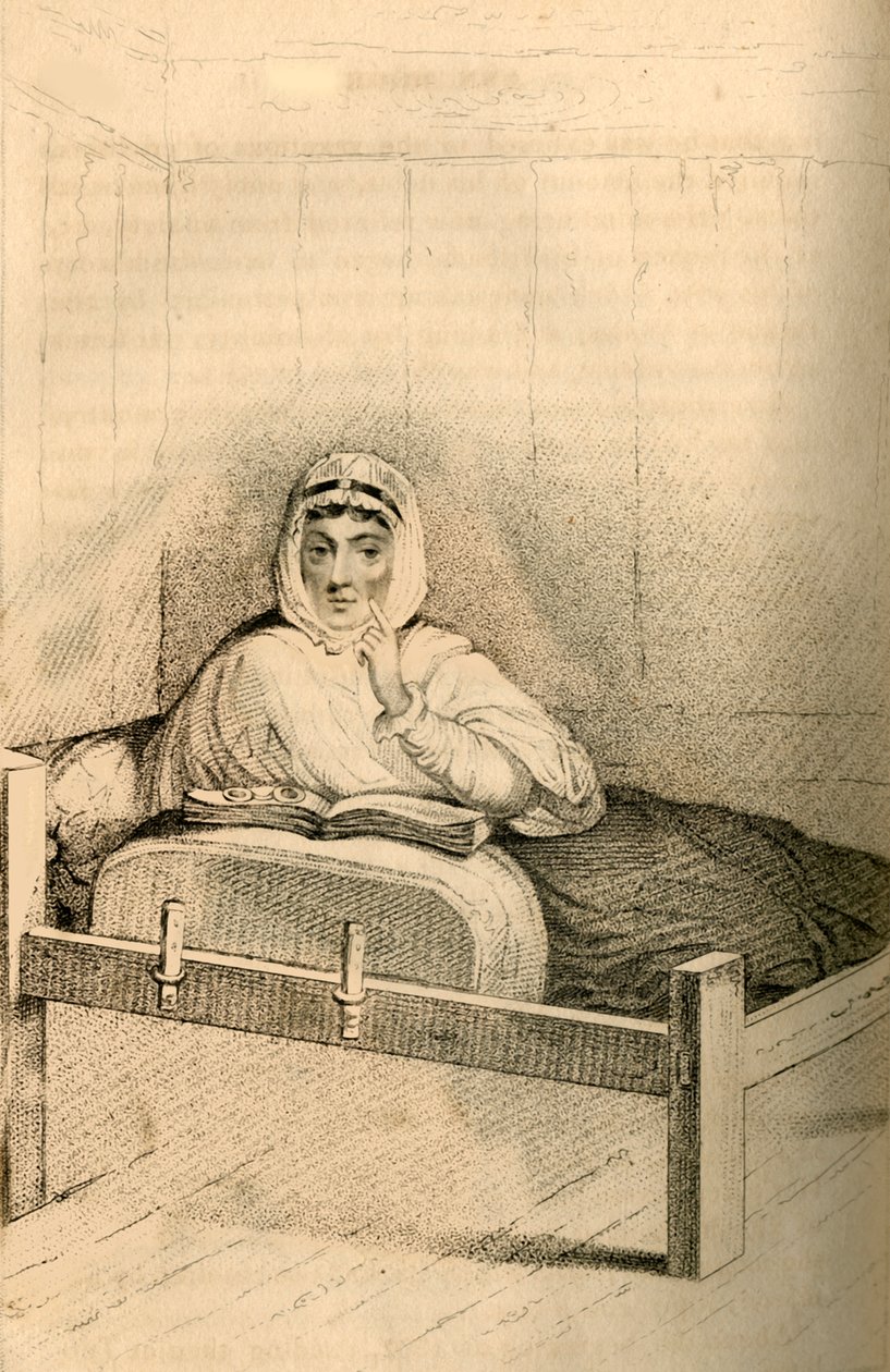 Ann Moore, den fastende kvinde fra Tutbury, 1822. af Robert Cooper