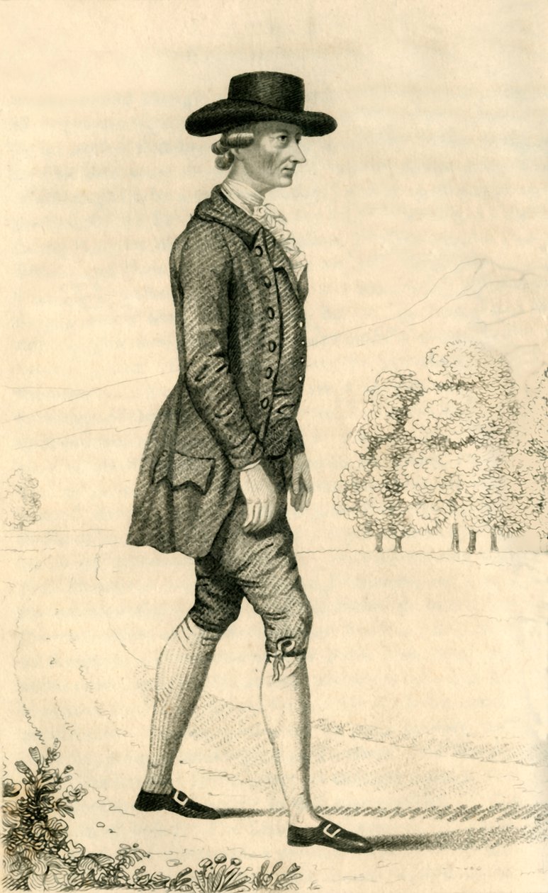 Foster Powell - The Astonishing Pedestrian, 1821. af Robert Cooper