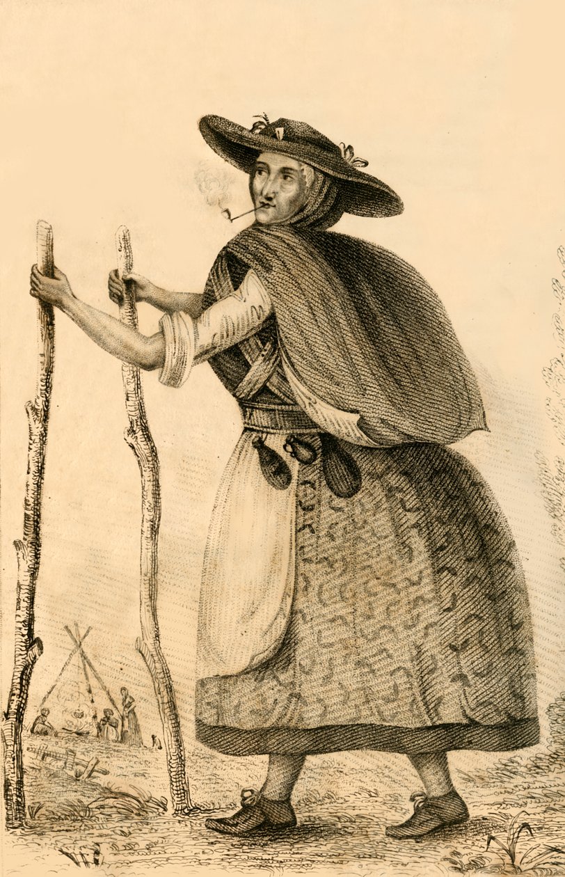 Jenny Darney, En bemærkelsesværdig karakter i Cumberland, 1821. af Robert Cooper