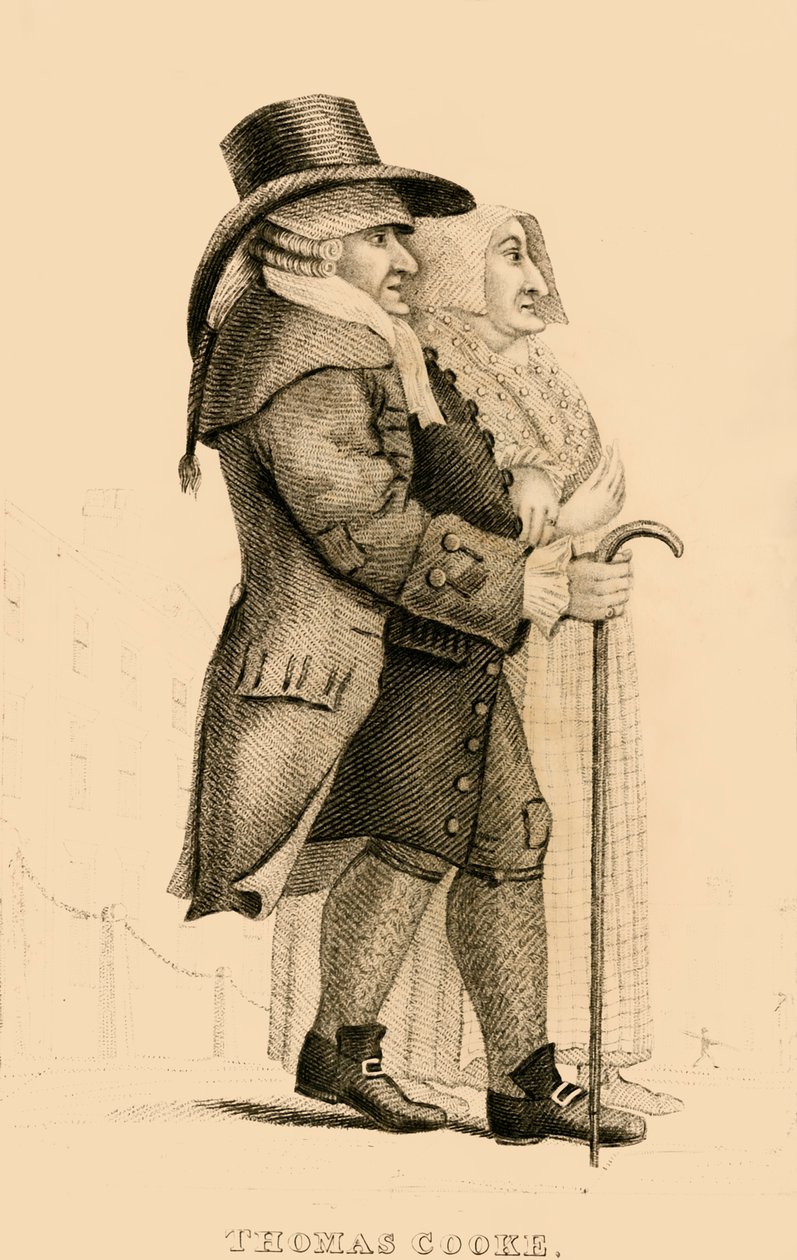 Thomas Cooke, den berygtede Islington Miser, 1822. af Robert Cooper