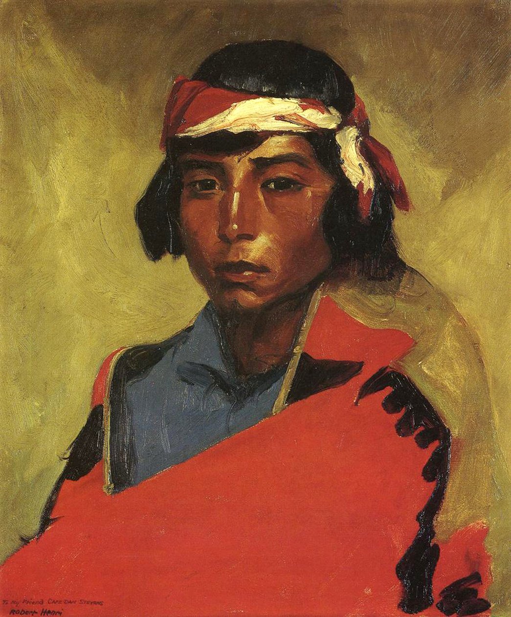 Dreng fra Tesuque Pueblo, 1916 af Robert Cozad Henri