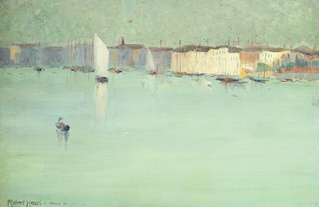 Tidlig morgen, Venedig, 1891 af Robert Cozad Henri