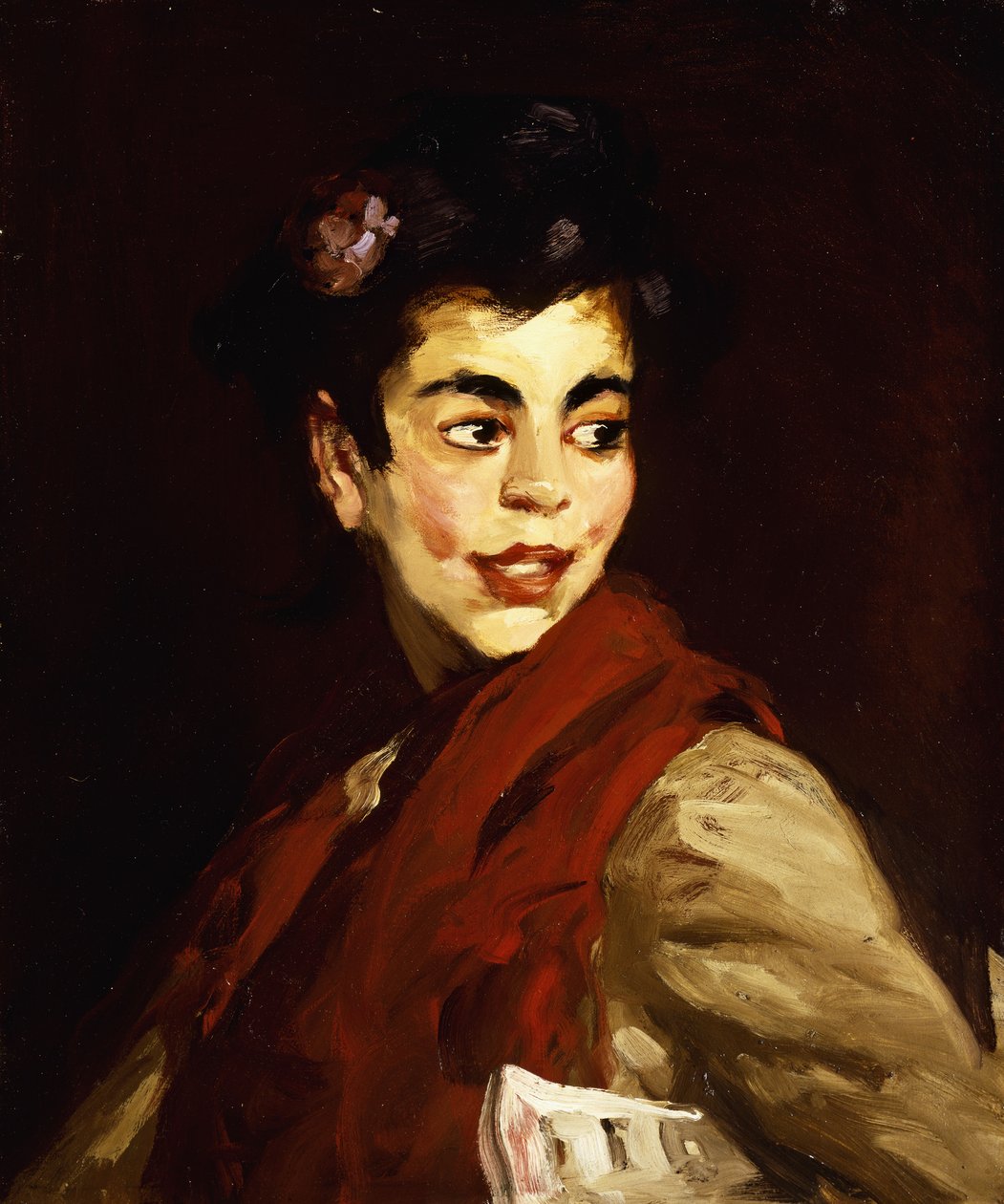 Newsgirl - Madrid, 1908 af Robert Cozad Henri