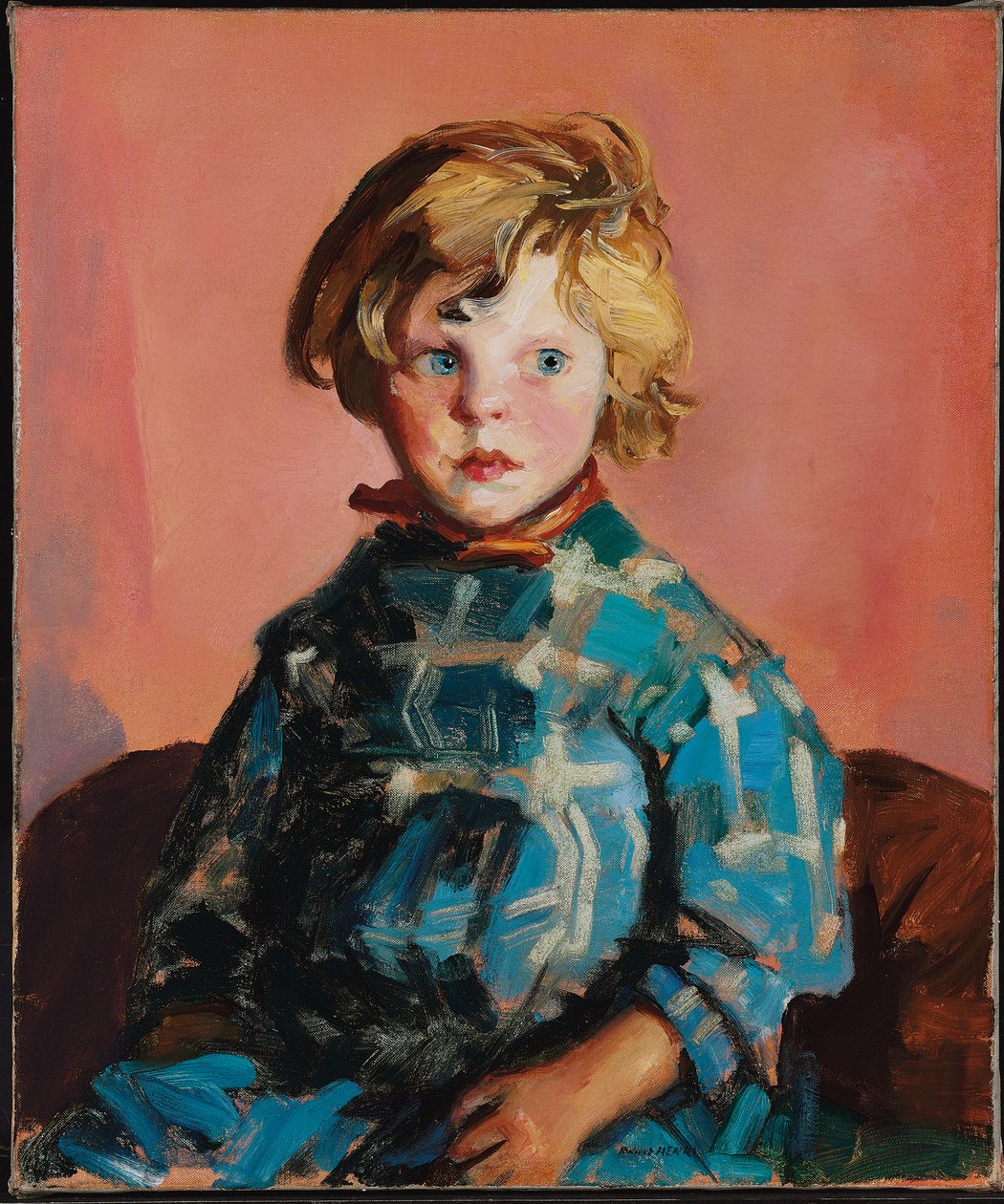 Den blå plaid kjole af Robert Cozad Henri