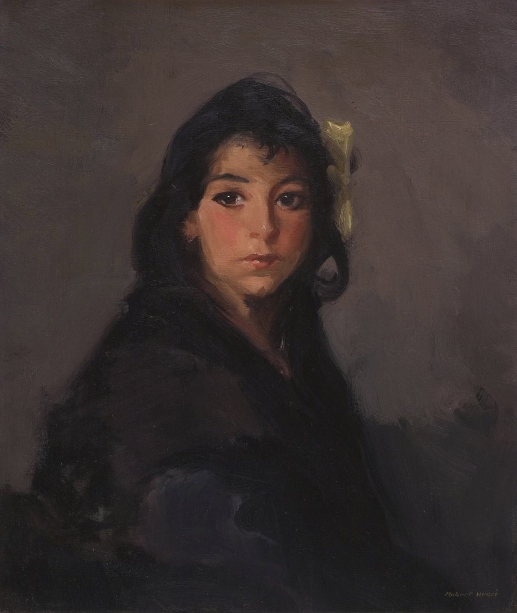 The Gypsy Girl (Barbina), 1912 af Robert Cozad Henri