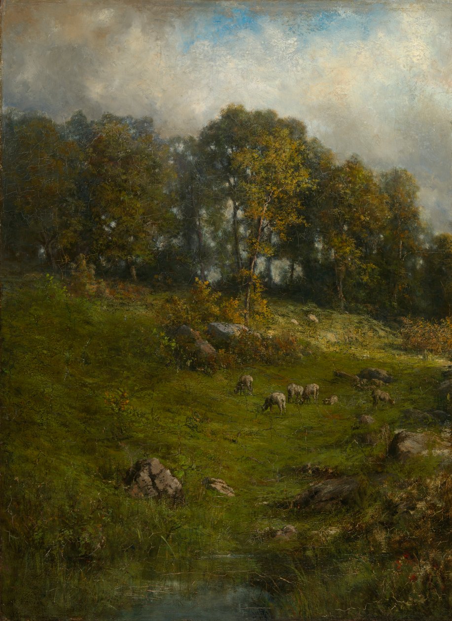 A Hillside Pasture, slutningen af det 19.-begyndelsen af det 20. århundrede. af Robert Crannell Minor