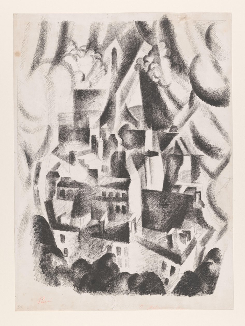 Paris (original titel på objektet) af Robert  Delaunay