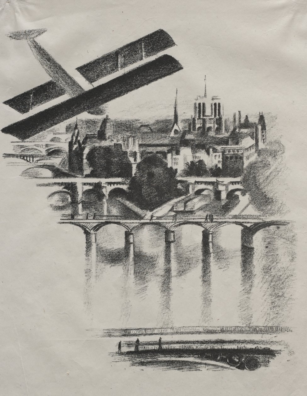 Allo Paris: Broerne i Paris og Notre-Dame af Robert Delaunay