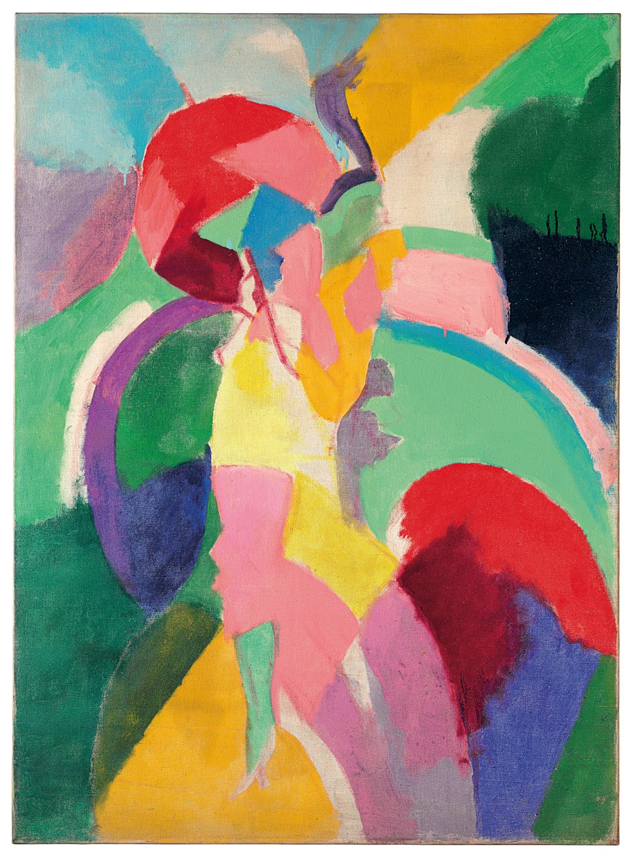 Kvinde med en parasol eller La Parisienne af Robert Delaunay