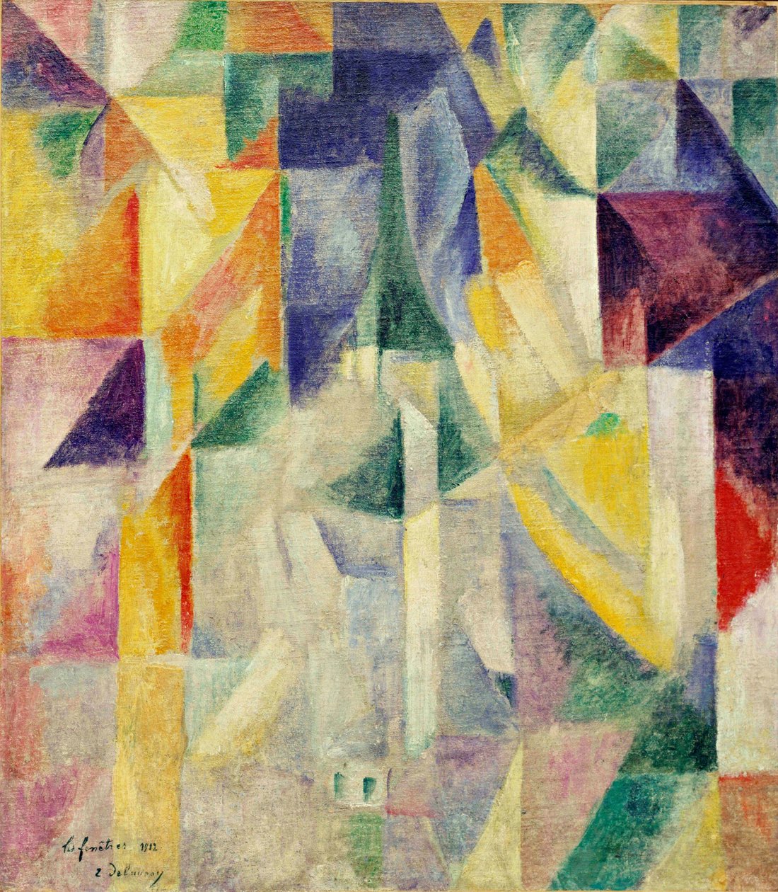 Windows. Maleri af Robert Delaunay (1885-1941), enkaustisk på lærred af Robert Delaunay