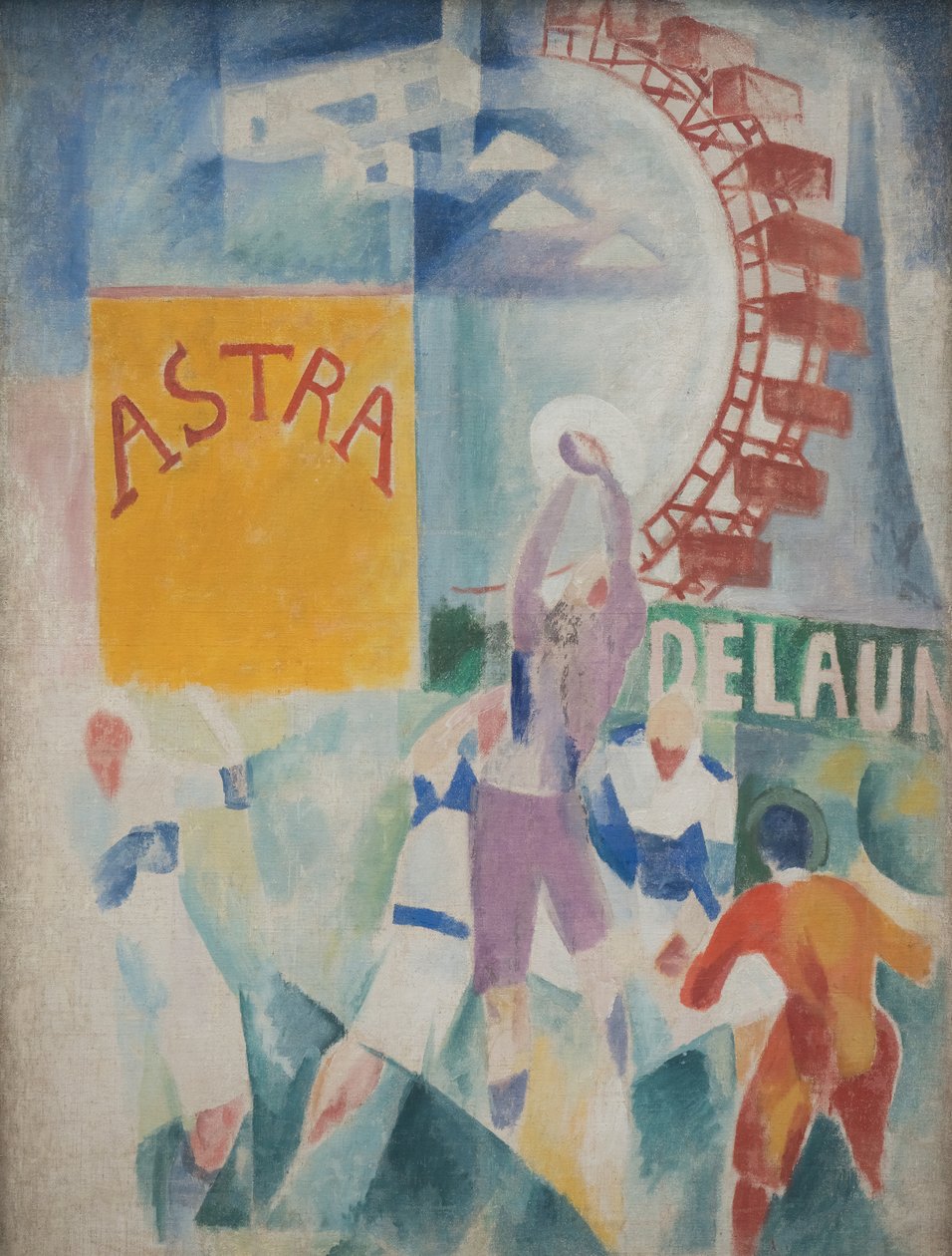 Die Mannschaft von Cardiff af Robert Delaunay