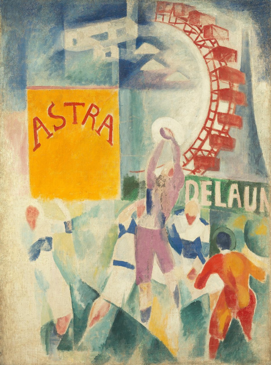 Die Mannschaft von Cardiff af Robert Delaunay