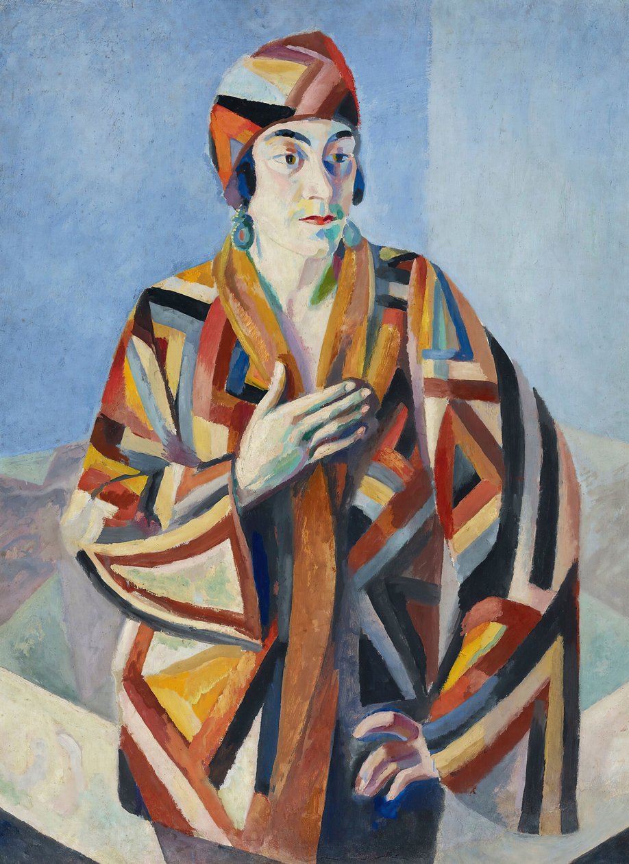 Portræt af Madame Mandel, 1923. af Robert Delaunay