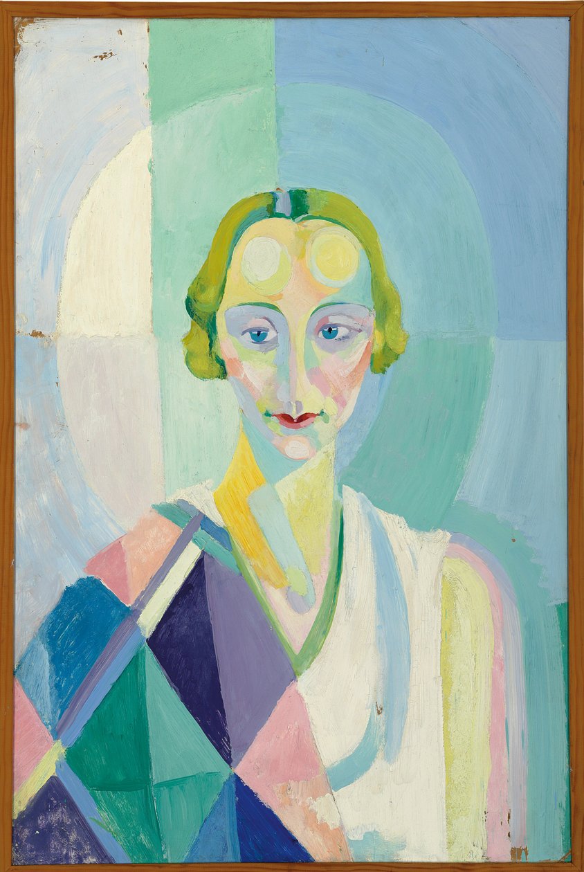Portræt af Madame Heim af Robert Delaunay