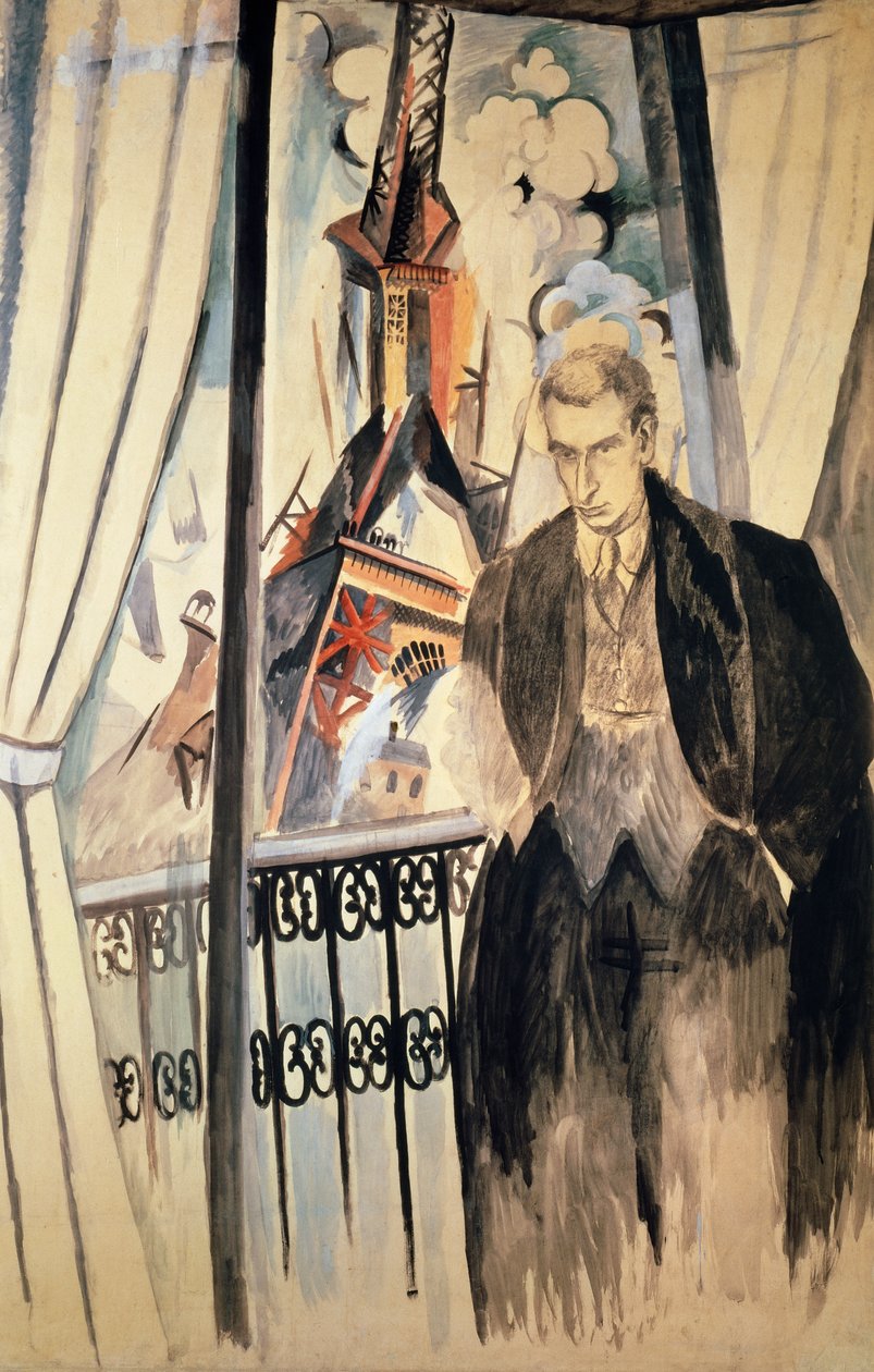 Portræt af Philippe Soupault (Chaville af Robert Delaunay