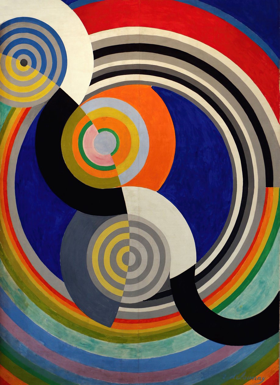 Rytme nr. 2, dekoration til Tuileriesalonen, 1938. af Robert Delaunay