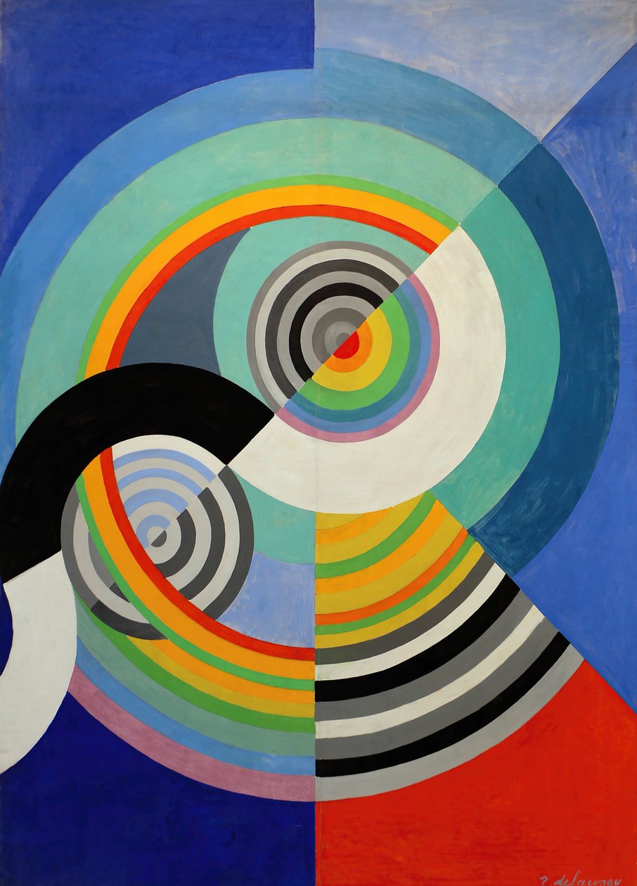 Rytme nr. 3, dekoration til Tuileriesalonen, 1938. af Robert Delaunay