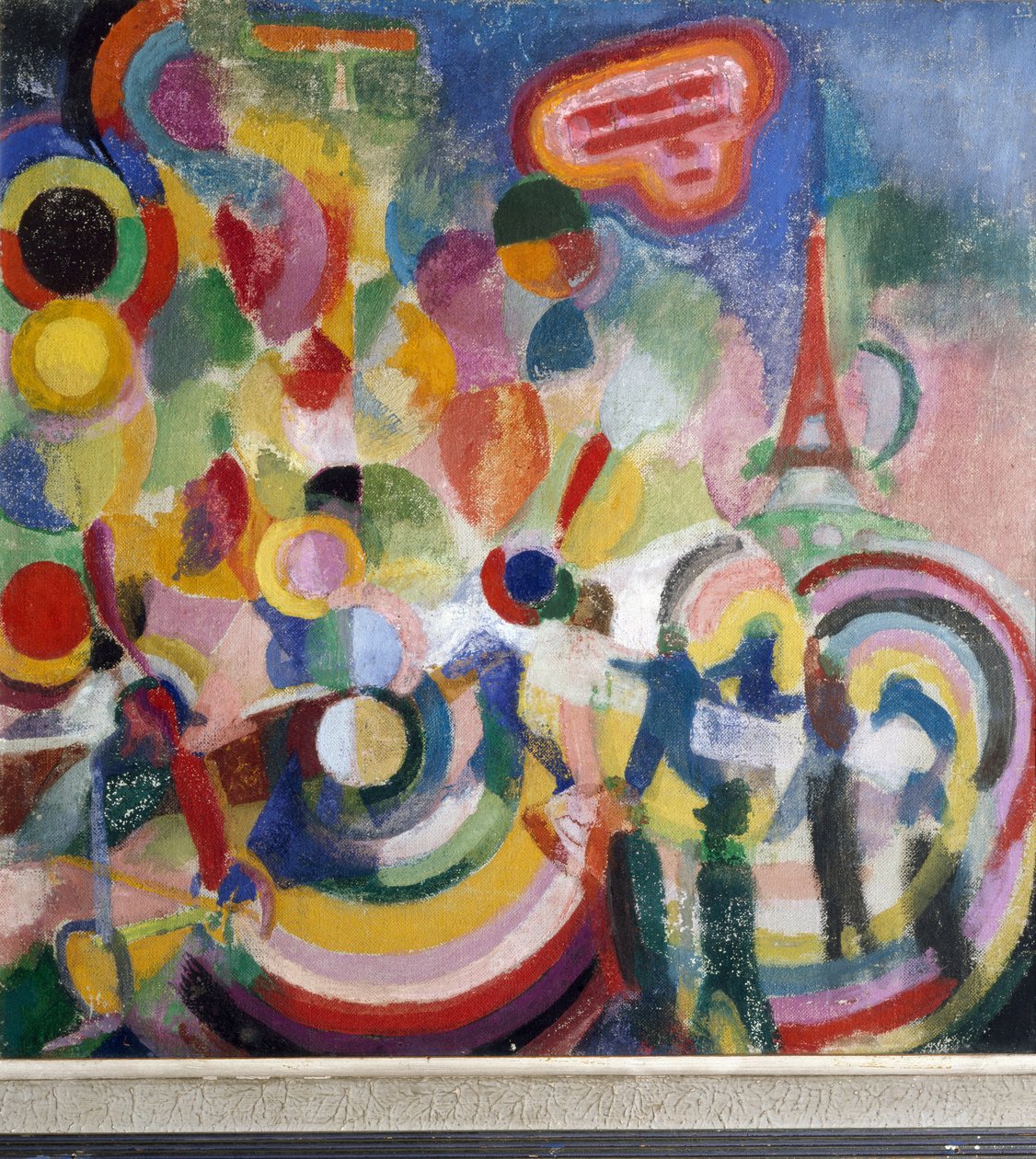 Hyldest til Louis Bleriot (olie på lærred af Robert Delaunay