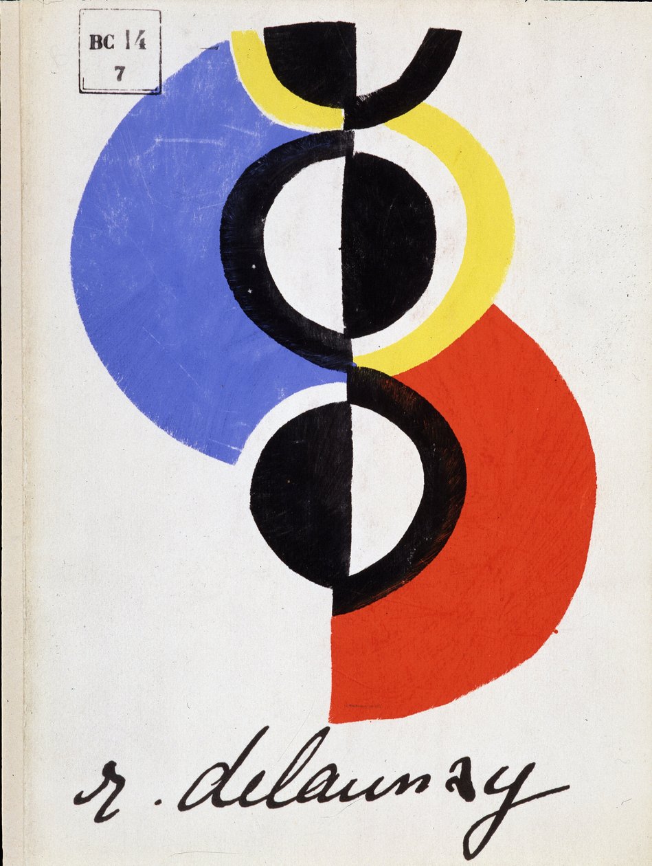 forsiden af udstillingskataloget. balle af Robert Delaunay