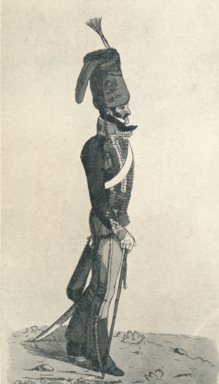 George Augustus Quentin En officer fra den 10., eller prins af Wales husarer, taget fra livet, af Robert Dighton