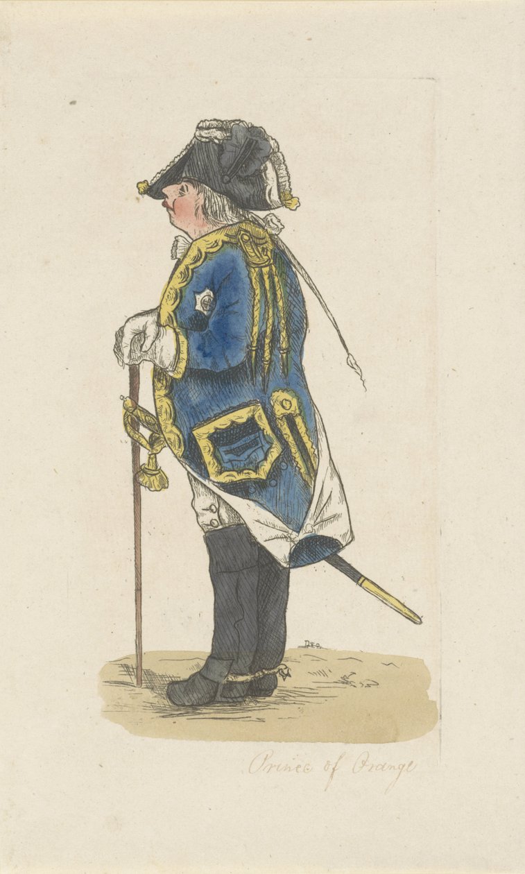 Portræt af William V, Prins af Orange-Nassau af Robert Dighton