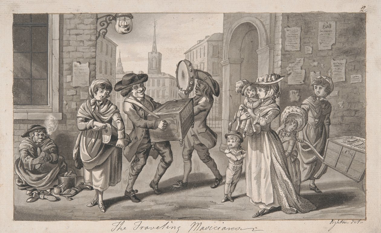 De rejsende musikere af Robert Dighton