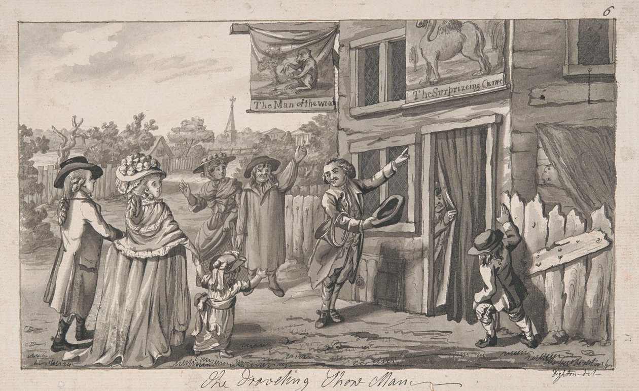 The Travelling Show Man af Robert Dighton