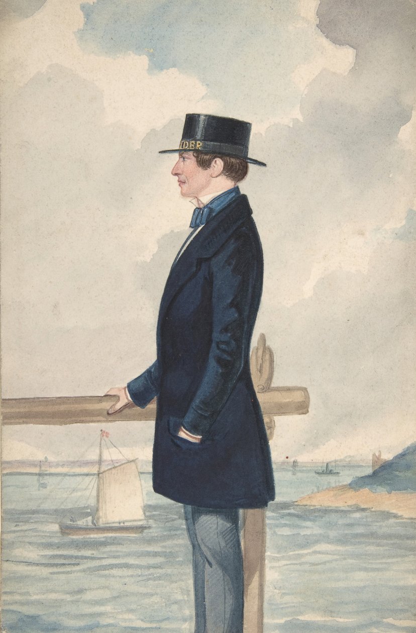 En lystsejler, 1806-65. af Robert Dighton the Younger