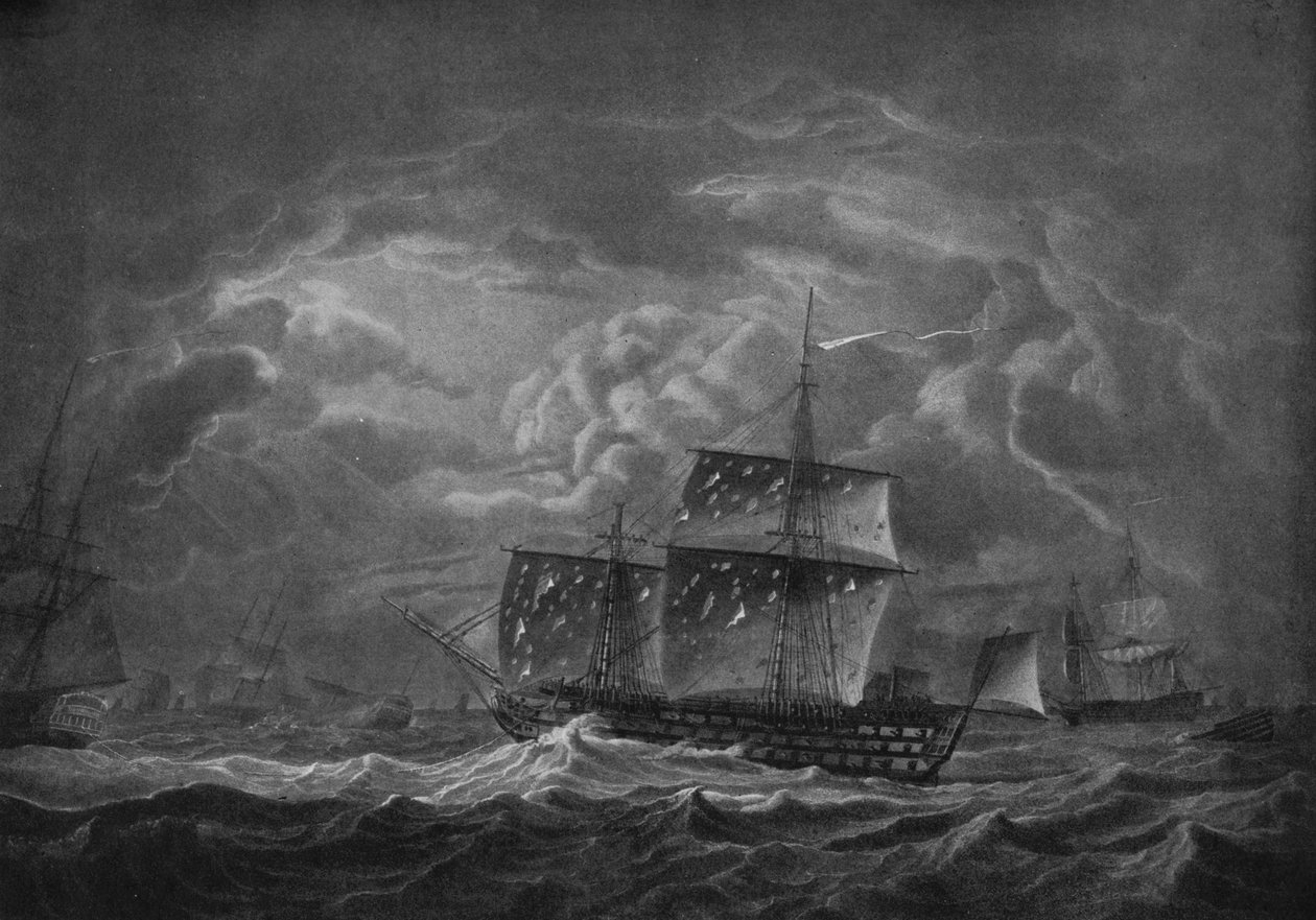 Efter slaget ved Trafalgar, c1806 af Robert Dodd