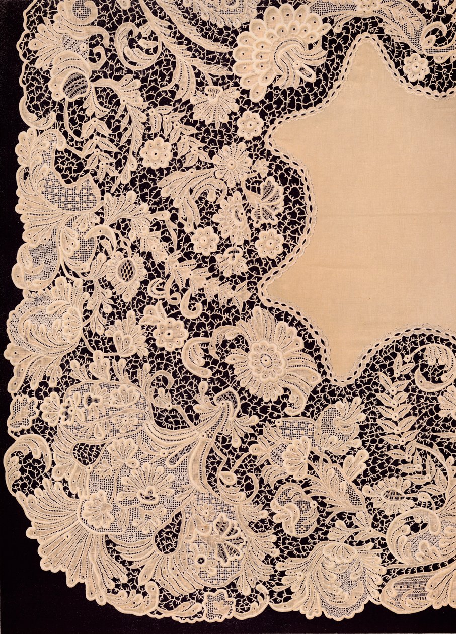 Lommetørklæde af Lace of Irish Manufacture, 1863. af Robert Dudley