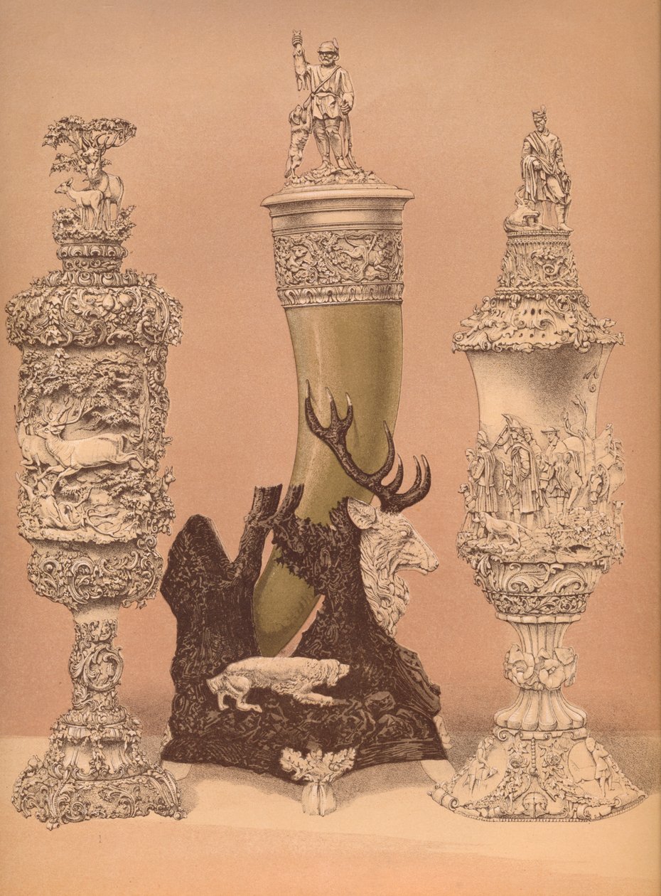 Elfenbensudskæringer, 1893. af Robert Dudley