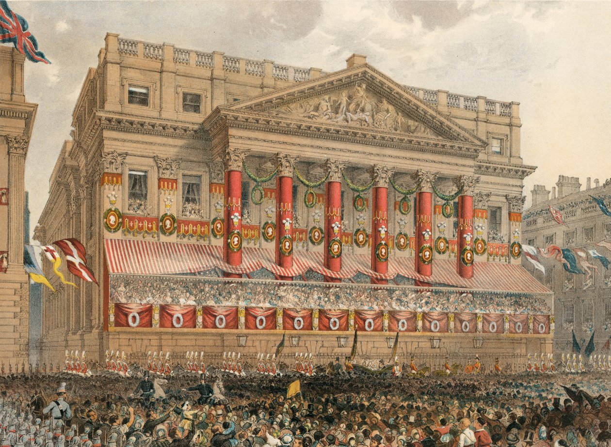 The Mansion House, 7. marts 1863 (kobberstik) af Robert Dudley