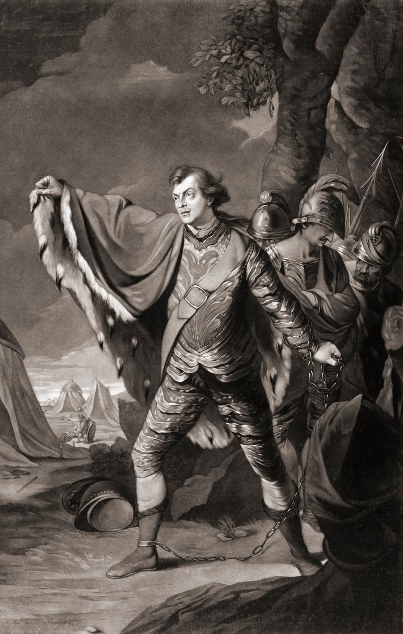 Den engelske skuespiller Samuel Reddish. Portræt. (Print) af Robert Edge (after) Pine