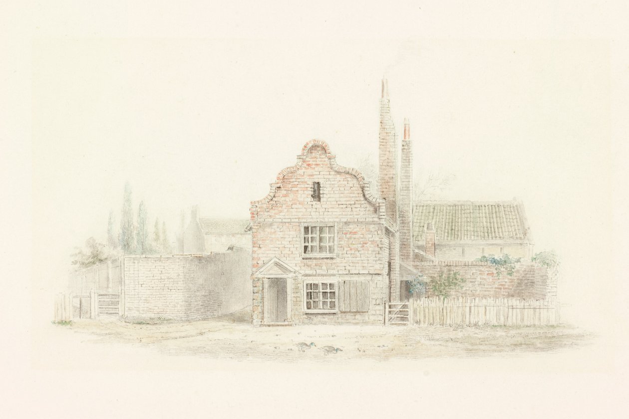 Elizabethan House on the Forth (blyant) af Robert Elliot Bewick