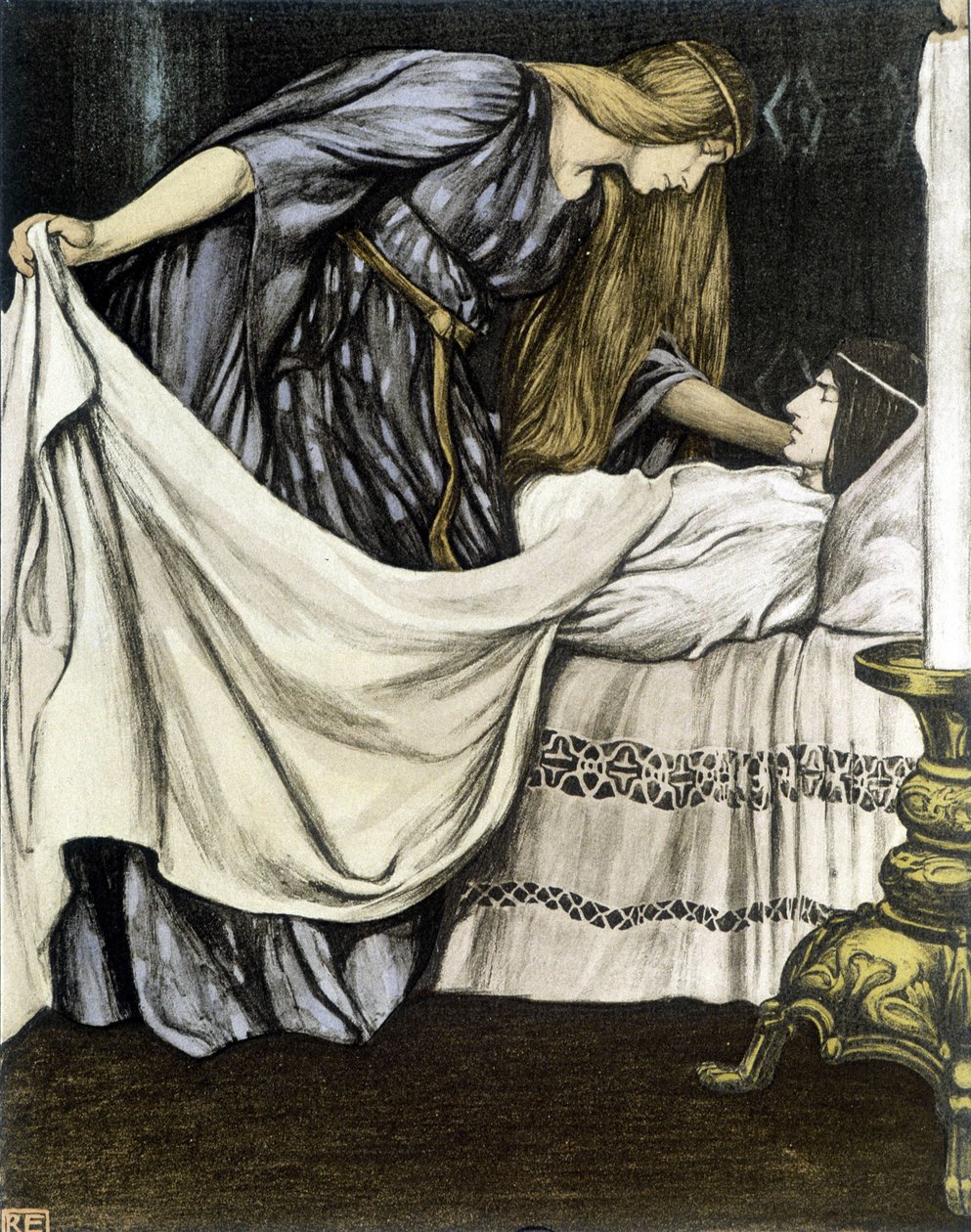 The Death of Tristan - i "" The Roman of Tristan and Iseult"", af Robert Engels af Robert Engels