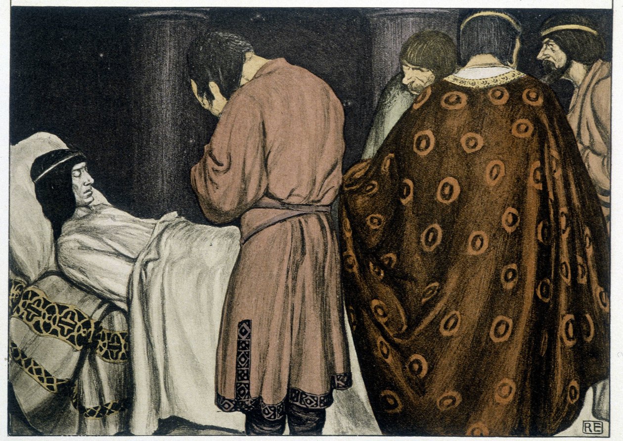 The Death of Tristan - i "" The Roman of Tristan and Iseult"", af Robert Engels af Robert Engels