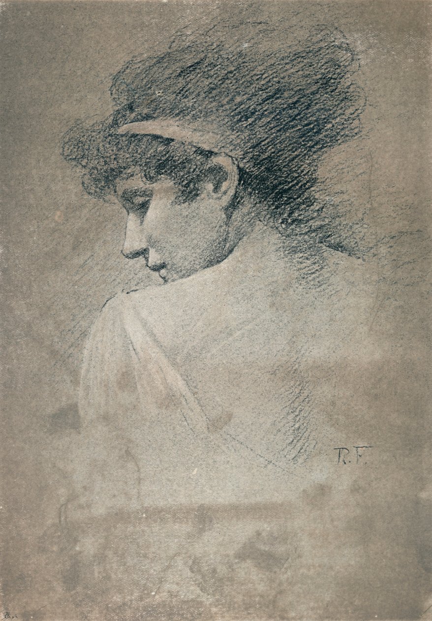 Kvindestudie, c1895, 1897 af Robert Fowler