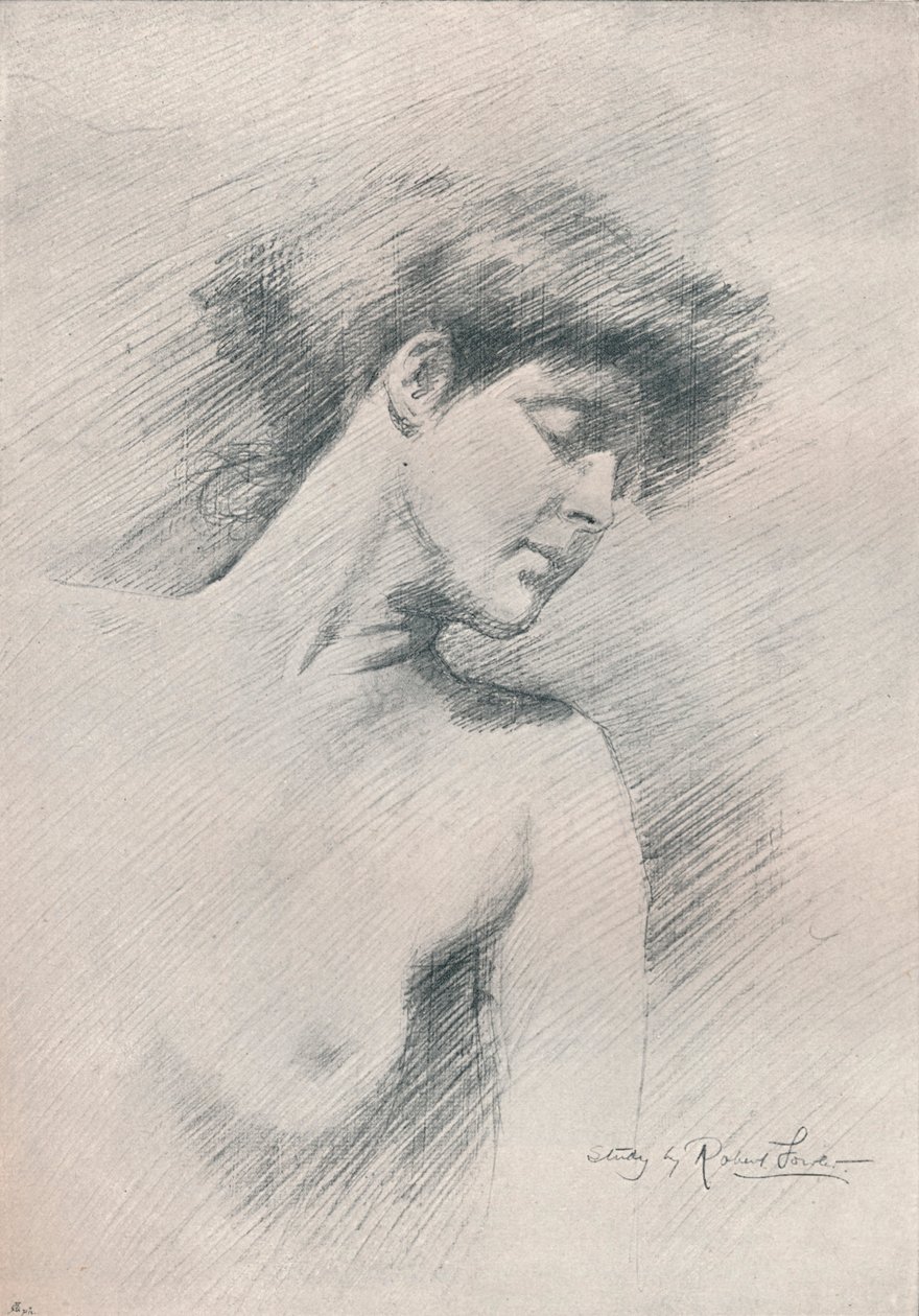 Kvindestudie, c1895, 1897 af Robert Fowler