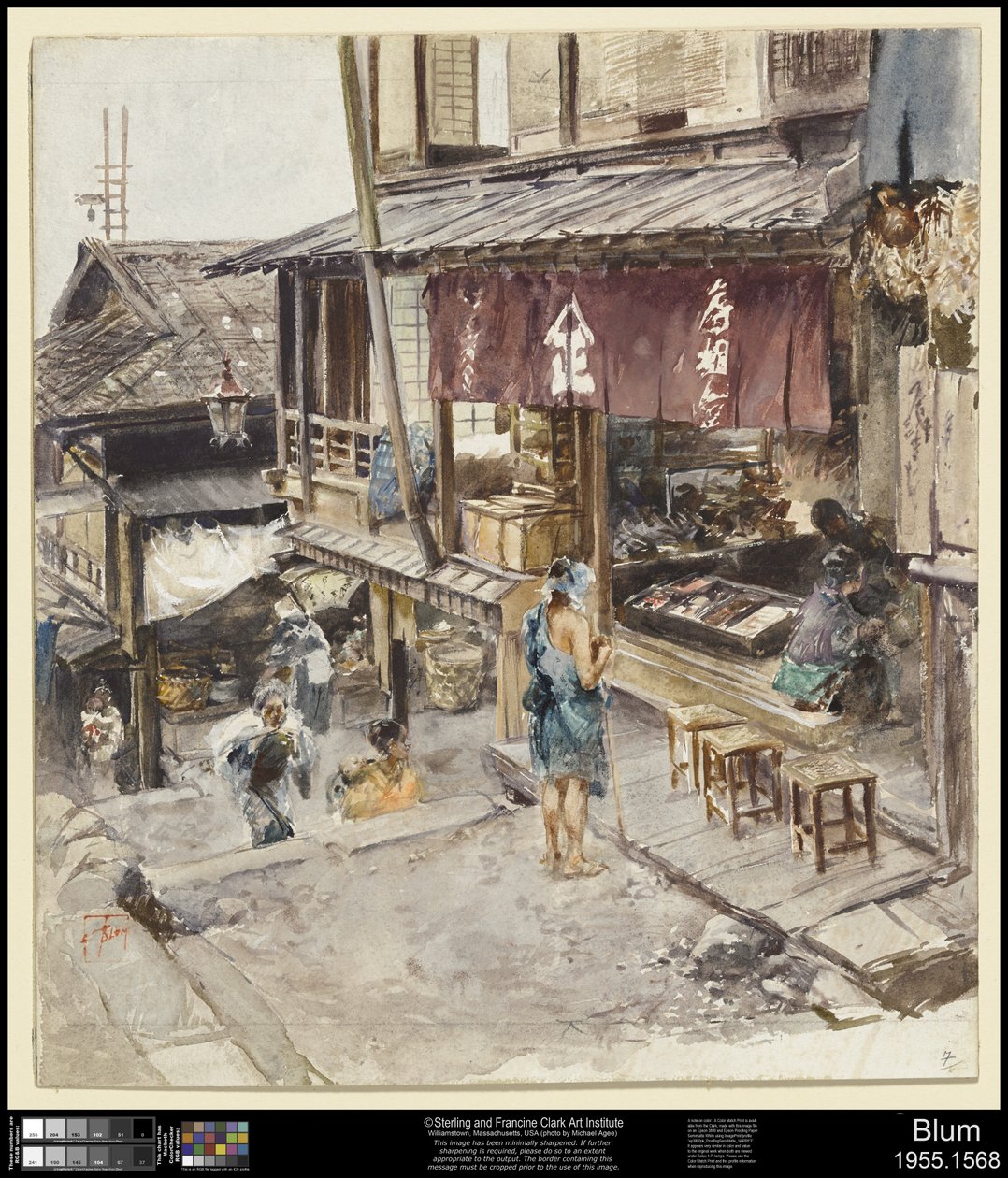 En gade i Ikao, Japan, III af Robert Frederick Blum